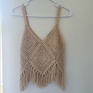 Zara Crochet Knit Top